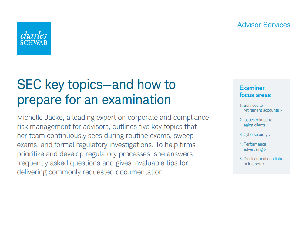 SEC Key Topics—And How to Prepare for an Examination
