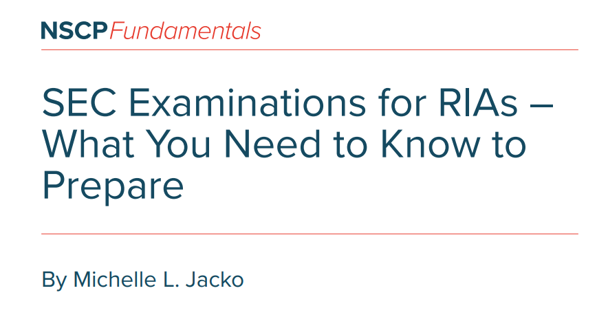 SEC EXAMS for RIAs  What you Need to Know to Prepare - NSCP Currents