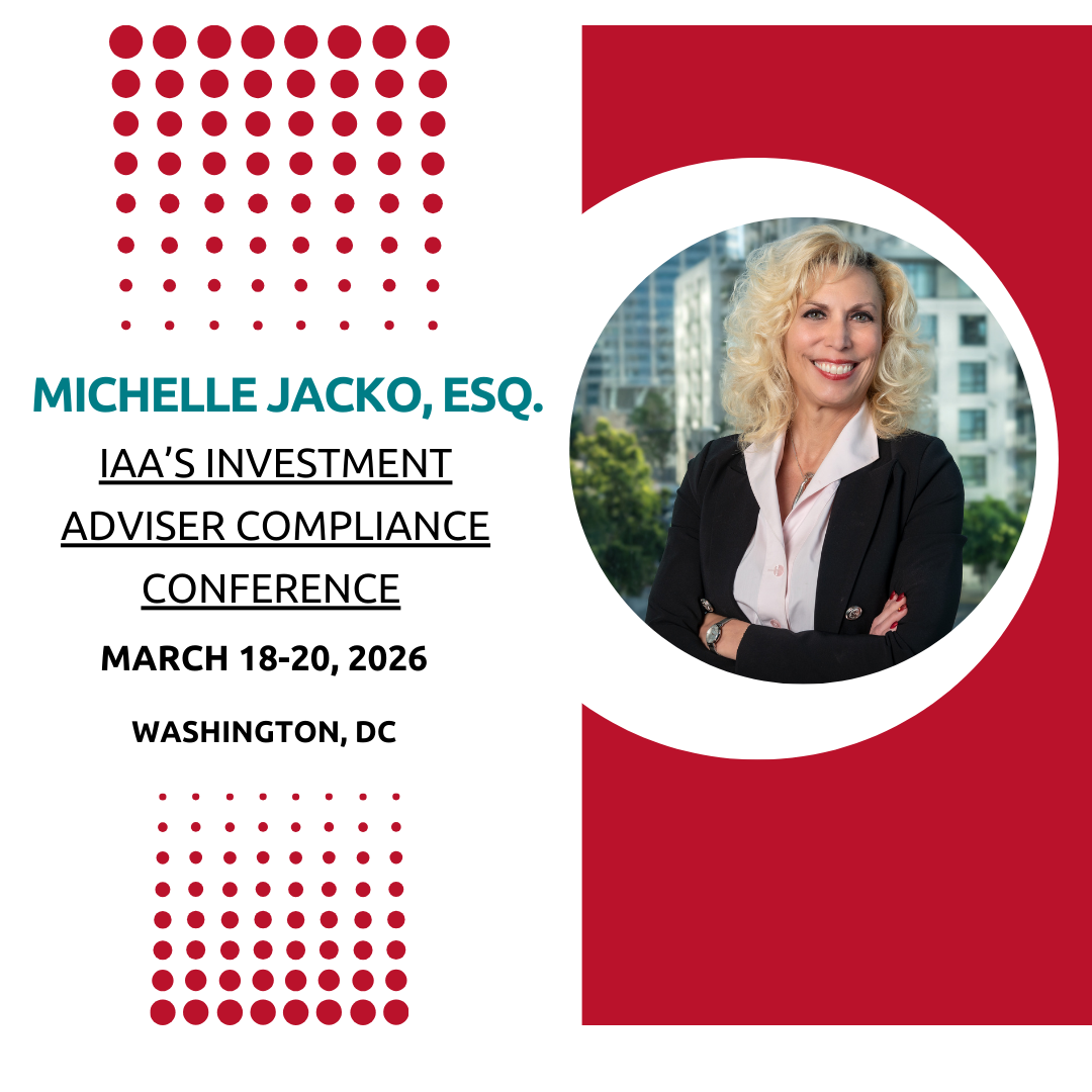 Michelle Jacko to speak at the IAA’s Investment Adviser Compliance Conference 